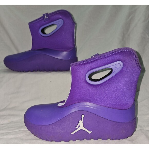 Jordan Kids Bootie Sneakers – Size 13C, Purple Slip-On with Jumpman Logo - Picture 2 of 7